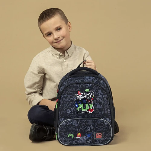 Рюкзак GoPack Education каркасний 597M-6 Ready2Play (GO24-597M-6): Тип Для средней школы