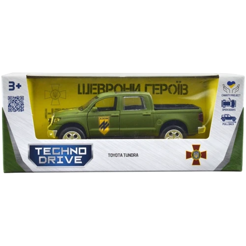 Автомодель TechnoDrive серии Шевроны Героев - Toyota Tundra - Азов (KM6008): Масштаб 1:40
