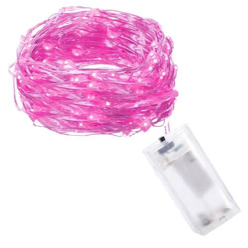 Гирлянда на батарейках Springos 1.9 м 20 LED CL0009 Pink фото 5