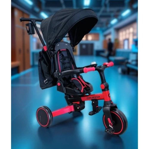 Детский беговел Tri-cycle 6in1 Cruiser Milano 002 with bag, красный