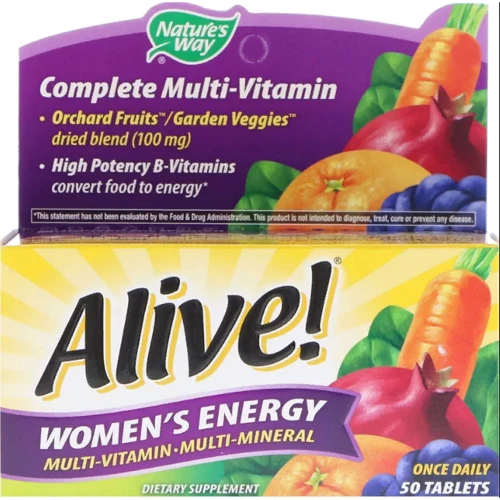 Nature's Way, Alive! Women's Energy, Multivitamin-Multimineral, 50 Tablets (NWY-60195)