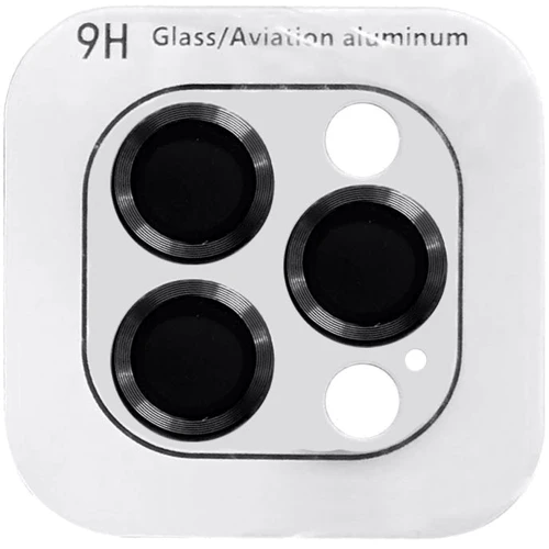 Захисне скло для iPhone Epik Metal Classic Black/Midnight for Camera iPhone 15 Pro / 15 Pro Max