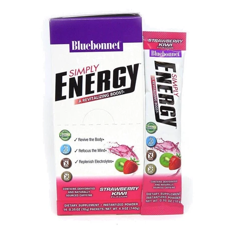 Bluebonnet Nutrition Simply Energy Grape 140g /14 servings/ Strawberry Kiwi