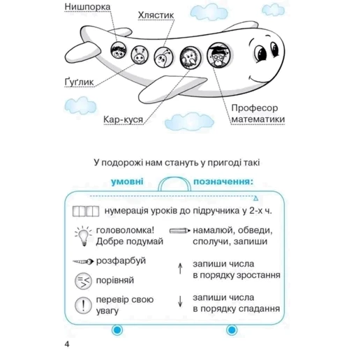 Гісь, Філяк, Зелінська: Математика 1 клас. Робоча тетрадь у чотирьох частинах: Виробник Ранок