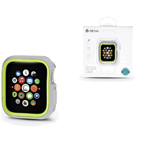 Чехол для Apple Watch Devia Dazzle Series Silver/Yellow for Apple Watch 44mm