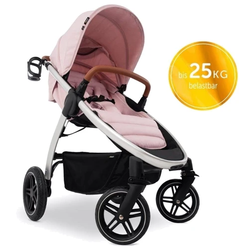 Коляска прогулочная Hauck Uptown Melange Rose (14826-6): Материал колес резина