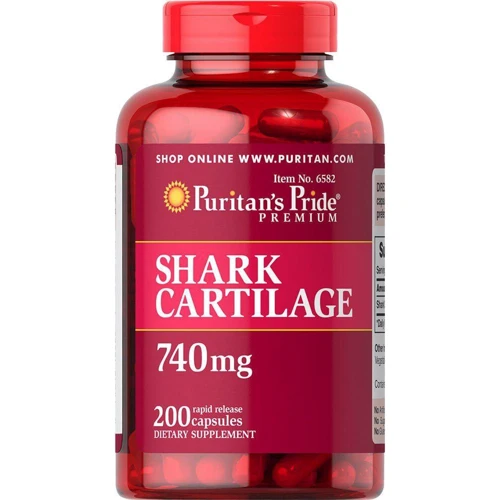 Puritan's Pride Shark Cartilage 740 mg 200 caps Акулий хрящ