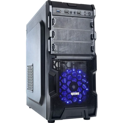 Корпус QUBE QB932A Black Blue LED (QB932A_MBNU3)