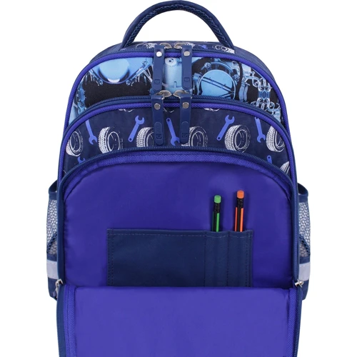 Шкільний рюкзак Bagland Mouse 225 синій 555 (00513702): Корпус рюкзака Мягкий