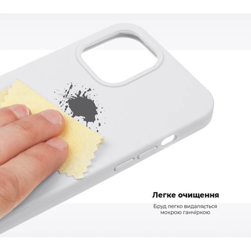 Чехол для iPhone ArmorStandart Silicone Case Plum for iPhone 15 Pro (ARM69810): Материалы Силикон
