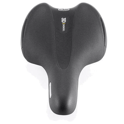 Сідло Selle Royal Premium OPTICA Athletic, 3D Skingel, оббивка Black Astrale, 280х157мм, 370г, unisex, чорне: Анатомічна виїмка Есть