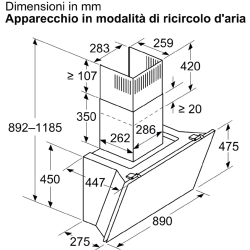 Вытяжка Bosch DWK91LT60 фото 5