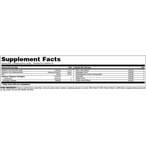 Universal Nutrition Animal Immune Powder Поддержка иммунитета со вкусом апельсина и манго 327 г: Форма выпуска Порошок