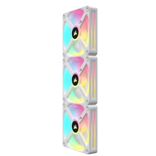 Кулер Corsair iCUE Link QX120 RGB PWM PC Fans Starter Kit with iCUE Link System Hub White (CO-9051006-WW) фото 9