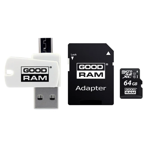 Карта памяти GOODRAM 64GB microSDXC class 10 UHS-I (M1A4-0640R12)