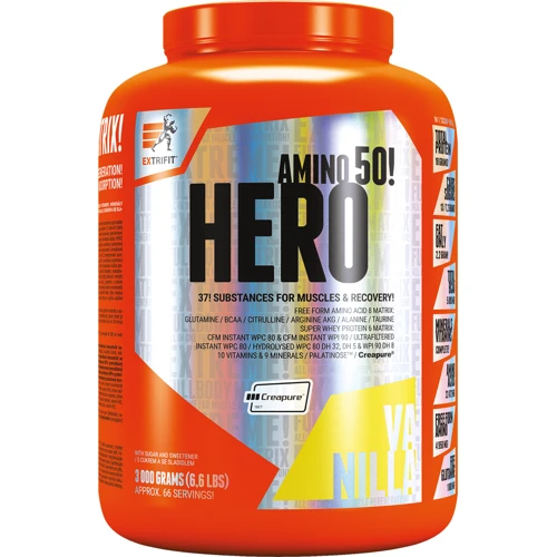 Extrifit Hero 3000 g /66 servings/ Vanilla