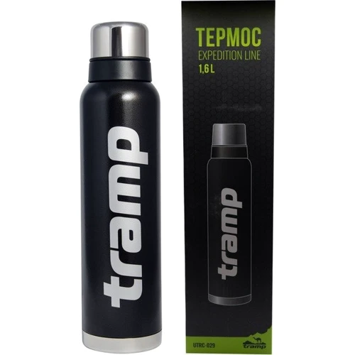 Термос Tramp Expedition Line black 1.6 л (1736.12.39): Материал корпуса нержавеющая сталь/пластик