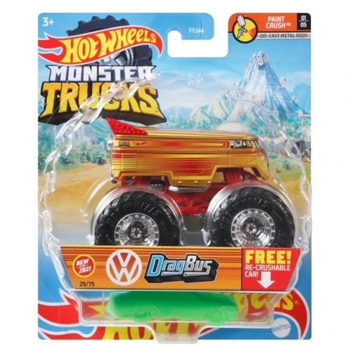 Базовая машинка-внедорожник 1:64 серии Monster Trucks Hot Wheels (в ассортименте) FYJ44
