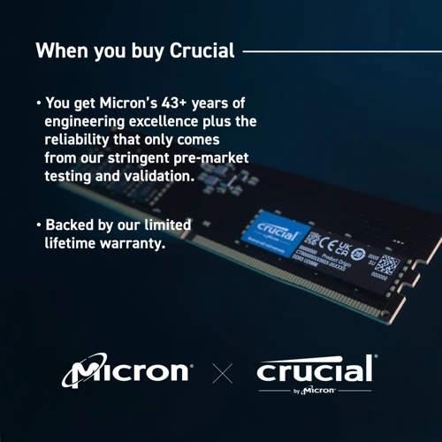 Crucial 32 GB DDR5 5600 MHz (CT32G56C46U5): Частота, МГц 5600