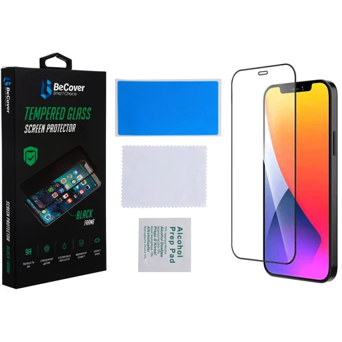 Защитное стекло для iPhone BeCover Tempered Glass Black for iPhone 14 Plus | 13 Pro Max (706664) фото 4