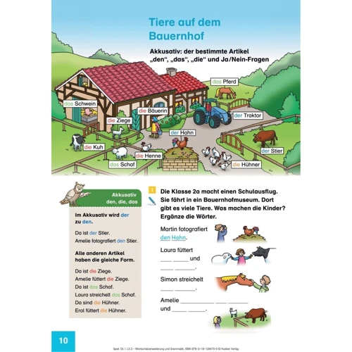 Spielerisch Deutsch lernen Lernstufe 2: Wortschatzerweiterung und Grammatik - Neue Geschichten: Кількість сторінок 40