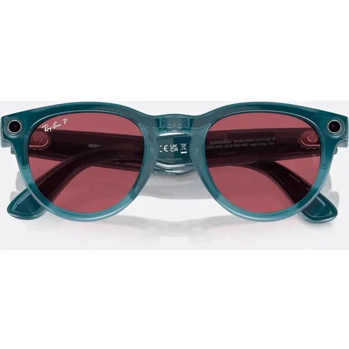 Смарт-окуляри Ray-Ban Meta Headliner Shiny Jeans Frame/Dusty Red Lenses size M (RW4009 66985Q 50-23) фото 6