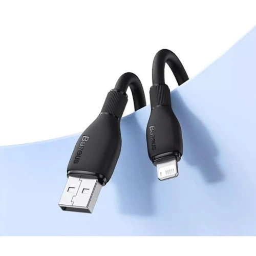 Кабель Baseus USB Cable to Lightning Pudding Series 2.4A 2m Black (P10355703111-01): Тип USB Cable - Lightning