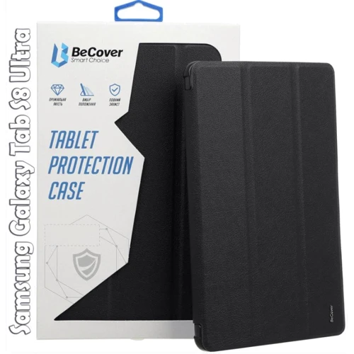 Аксессуар для планшетных ПК BeCover Smart Case Black for Samsung SM-X900/SM-X906 Galaxy Tab S8 Ultra (709188): Цвет черный