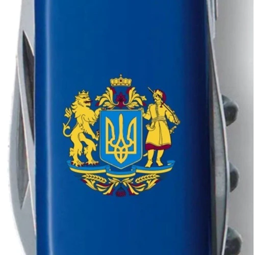 Мультитул Victorinox Spartan Ukraine 91мм/12 функцій/синій /Великий Герб України (1.3603.2_T0400u): Кількість інструментів 12