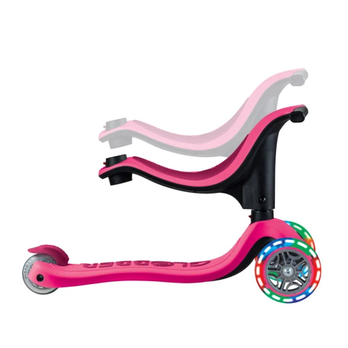 Самокат детский Globber GO-Up Sporty Lights пурпурно-розовый (452-610-4): Материал колес полиуретан