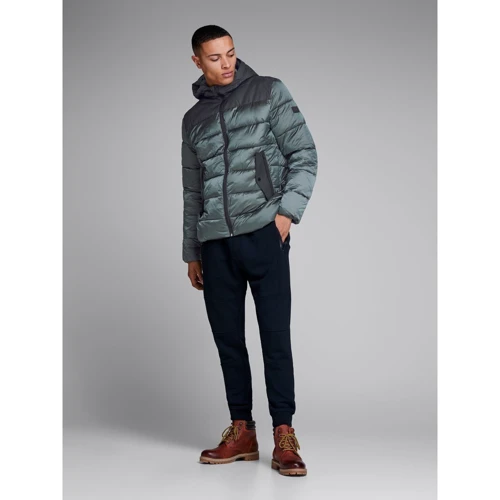 Куртка Jack & Jones 12481160 46 серая зимняя с капюшоном: Тип застежки На молнии