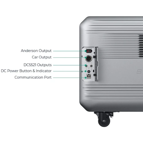 Зарядна станція Zendure SuperBase V6400 6438Wh 4000W (ZDSBV6400) UA: Максимальна потужність навантаження 4000