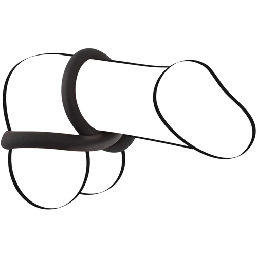 Эрекционное кольцо Black Velvets Cock and Ball Loop