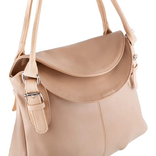 Жіноча сумка-мішок Laskara бежева (LK-10236-beige) фото 10