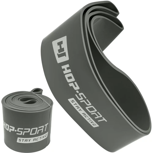 Еспандер Hop-Sport Гумка для фітнесу 55-137 кг сіра (HS-L101RR) фото 11