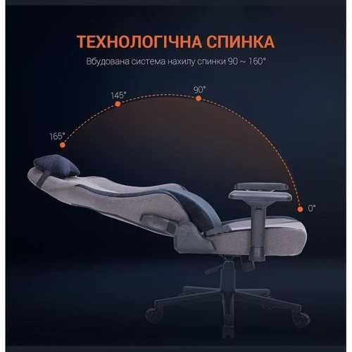 Кресло Gamepro Fabric Grey GamePro GC715SG фото 10
