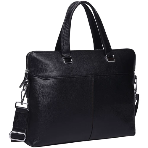 Keizer Leather Bag Black (K19158-1-black) for MacBook 13-14": Материал Кожа