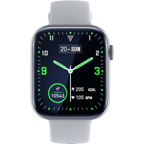 Смарт-часы Globex Smart Watch Atlas Silver: Дисплей 1.8" TFT (240x286)