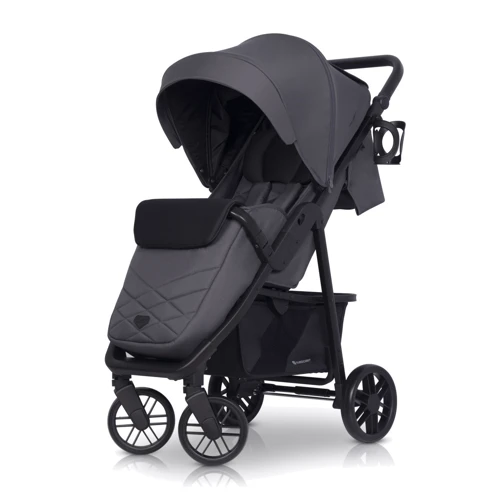Прогулочная коляска Euro-Cart Flex black edition Iron графитовая 9023-ECFB-16: Количество блоков 1