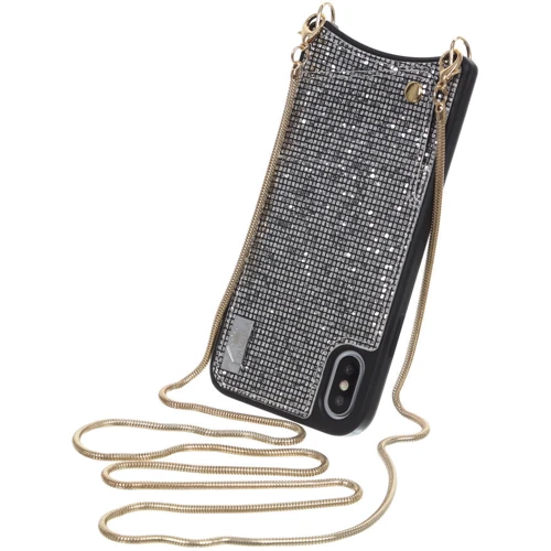 Чехол для iPhone BeCover Glitter Wallet Silver for iPhone Xs Max (703624): Материалы силикон