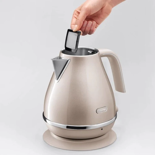 Електрочайник DeLonghi KBOT 2001 BG: Тип нагрівального елементу дисковый (скрытый)