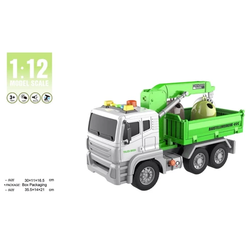 Эвакуатор Metr+ инерционный 35 см Зеленый (WY822A)