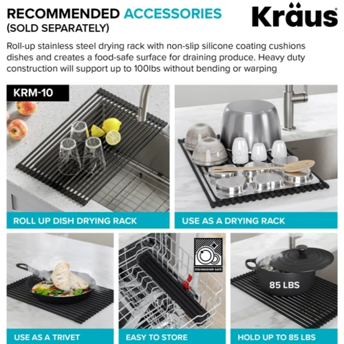 Кухонна мийка Kraus KD1US33B