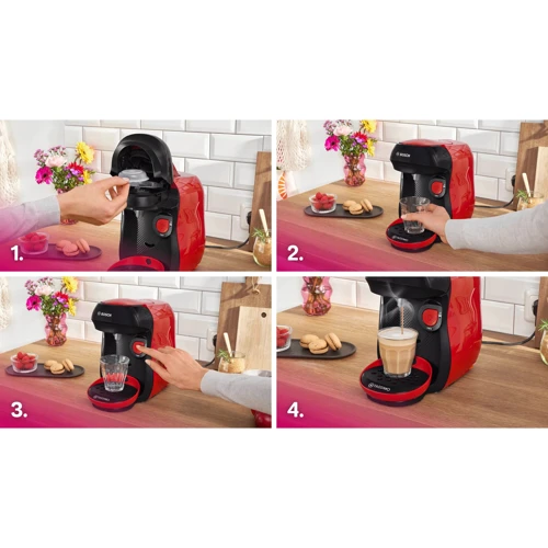 Кофеварка Bosch TAS103E Tassimo Happy friendly red фото 8