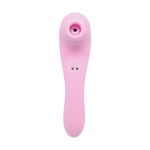 Вакуумный стимулятор с вибрацией Wooomy Smoooch Pink Clitoral Suction & Vibration