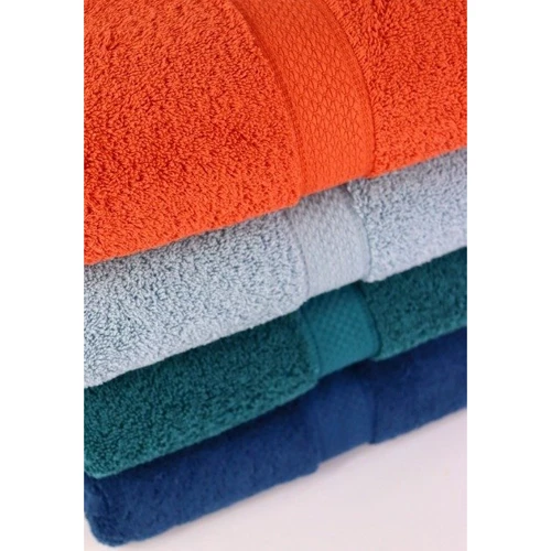 Полотенце Hobby Colorful_7 A Gri/Kiremit/K Yesil/Lacivert 500 г/м2 70x140 4 шт (8698499340596) фото 7