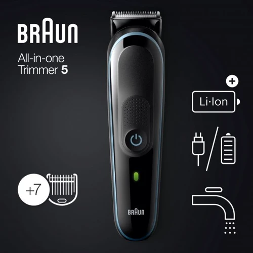 Машинка для стрижки (триммер) Braun MGK5345: Минимальная длина стрижки, мм 0.5