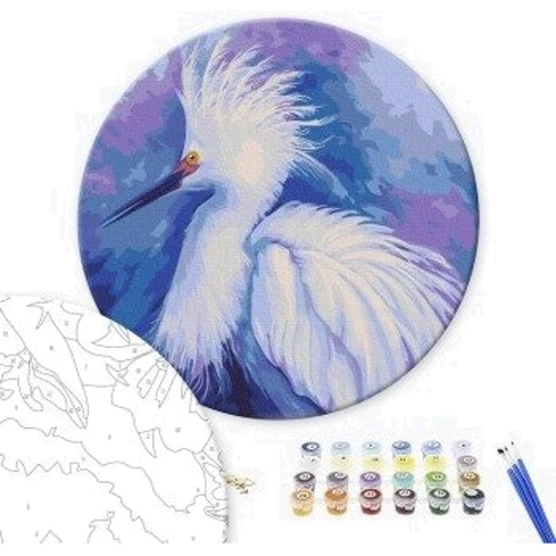 Картина по номерам Brushme Цапля ©Anna Steshenko ø30 см (RC00077M)