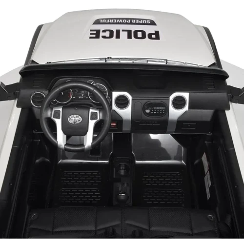 Дитячий поліцейський електромобіль Bambi Racer Toyota, чорно-білий (JJ2255EBLR-2-1): Матеріал коліс EVA