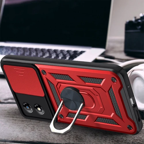 Чохол для телефона BeCover Military Red для Motorola Moto E14 (713055): Матеріал TPU (термополиуретан) и пластик